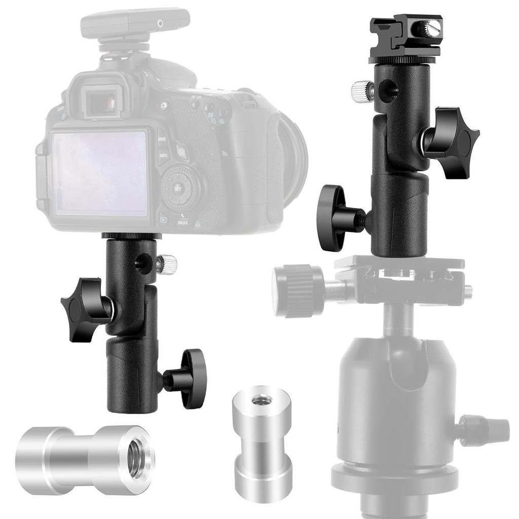 Fomito Metal Camera E Type Flash Shoe Umbrella Holder Mount Light Stand Bracket Swivel Fomito Metal Camera E Type Flash Shoe Umbrella Holder Mount Light Stand Bracket Swivel