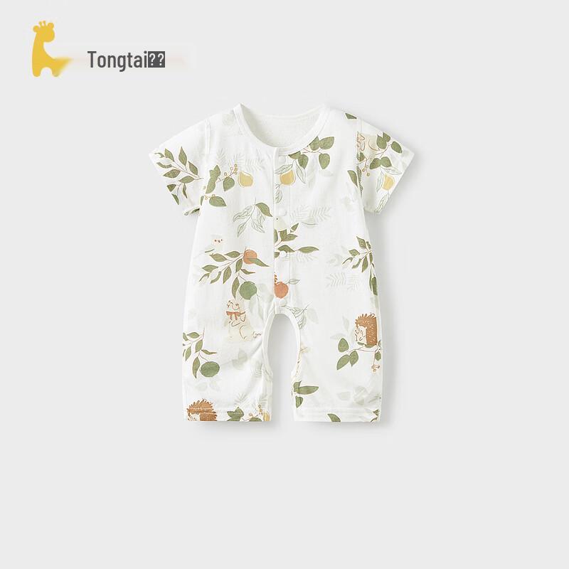 TONGTAI Детский бамбуковый хлопковый короткий комбинезон 90