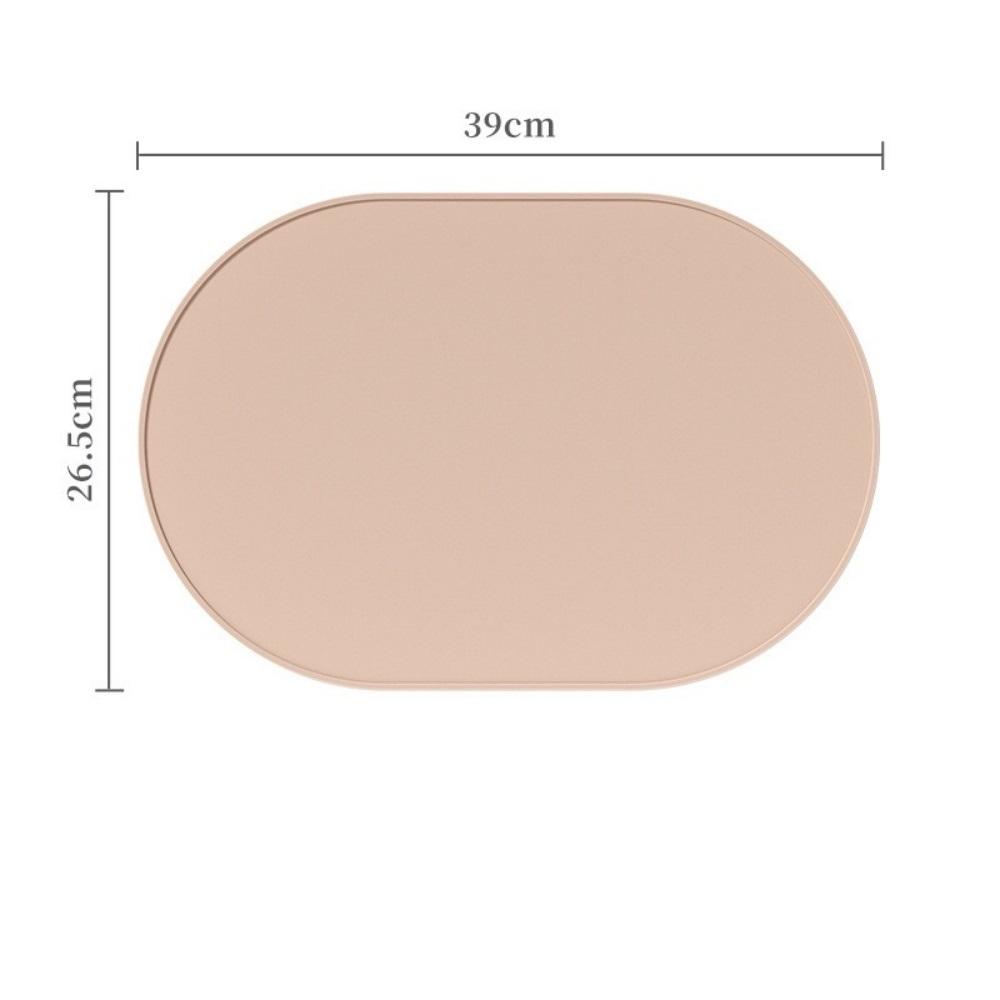 Silicone placemats, heat-resistant, reusable portable placemats, waterproof, stain-resistant and easy-to-clean silicone placemat