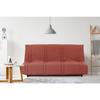 Banquette clic clac 3 places - Terracotta - 100% coton - L 193 x P 92 cm - LENA