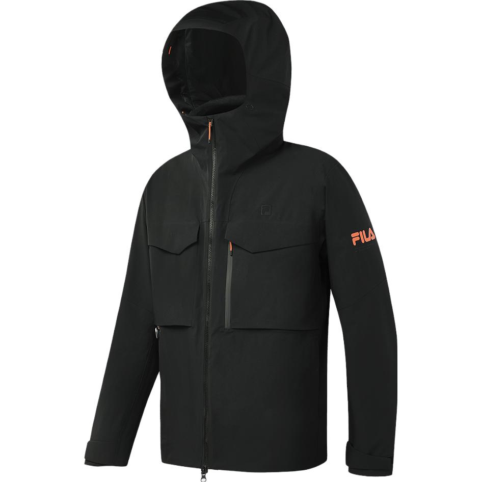 

FILA 2023 Winter New Letter Jacket Down Two-Piece Outdoor Three-In-One Men Jacket Deep-Black A11M347906F-BK XXL