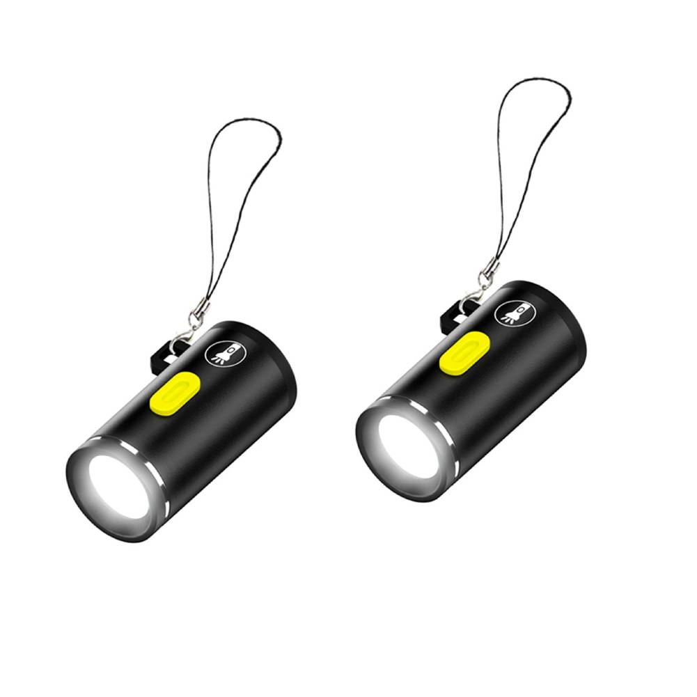 LED Small Pocket Flashlight Type C Powered Portable Camping Flashlight Outdoor Emergency Light for Outdoor Hiking Camping