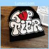 Knit Hat With Heart Letter Pattern For Winter Warmth Unisex Fashion Accessory