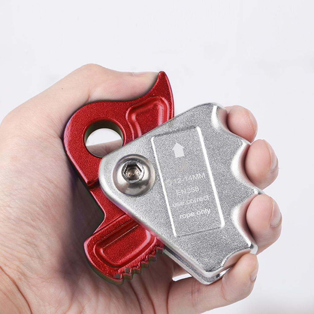 Climbing Rope Grab Abseiling Device Rock Climbing Fall Protection for Mountaineering Caving Downhill Rigging Abseiling Rescue