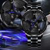 Orologi Orologi sportivi da uomo Orologi da uomo Quarzo Sport Cerchio Mozzo Ruota Orologio da polso al quarzo