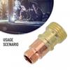 Gas Lens Chuck Body For Tig WP-17/18/26 With Mesh Accessories Brass