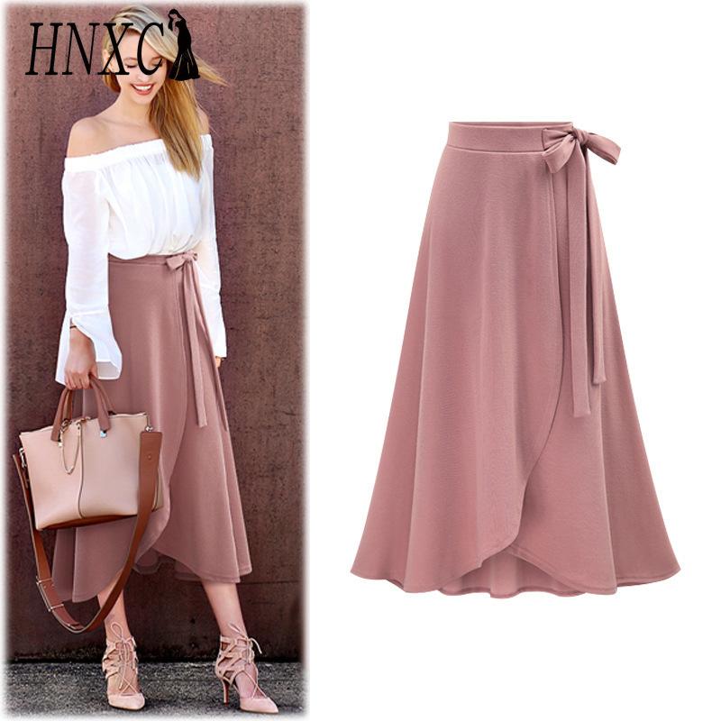 

HNXC Женская Модная Повседневная Летняя Весенняя Юбка XXXXXXL розовый