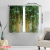 2D flat printing 2pcs Hot Colorful Summer Curtains bamboos Light Filter Family Party Decoration Suitable for Holiday Parties