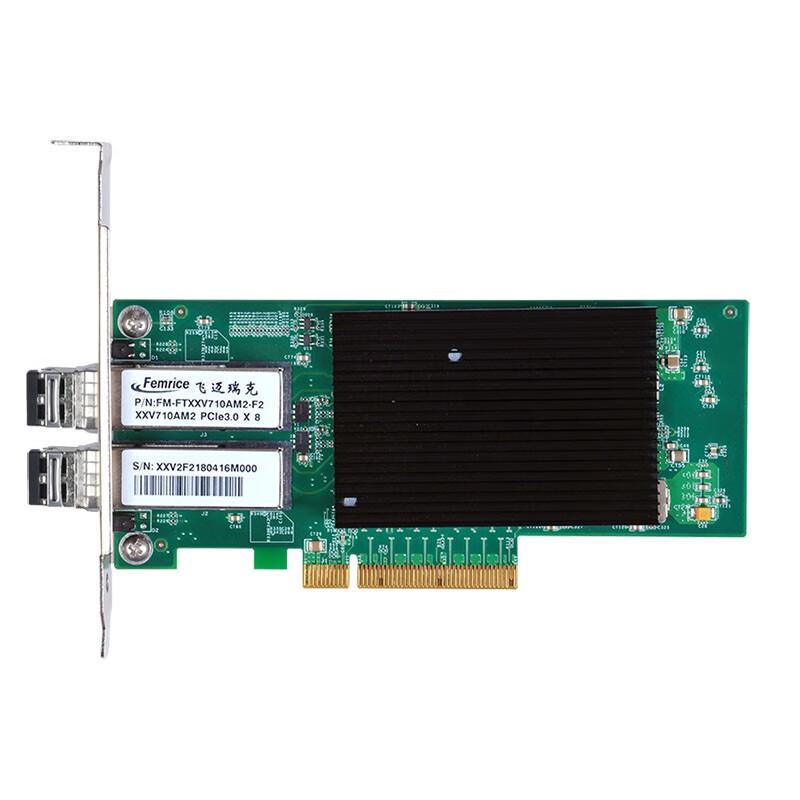 

FEMRICE Intel XXV710AM2 25G Dual-Port Fiber Optic Network Card (CN version)