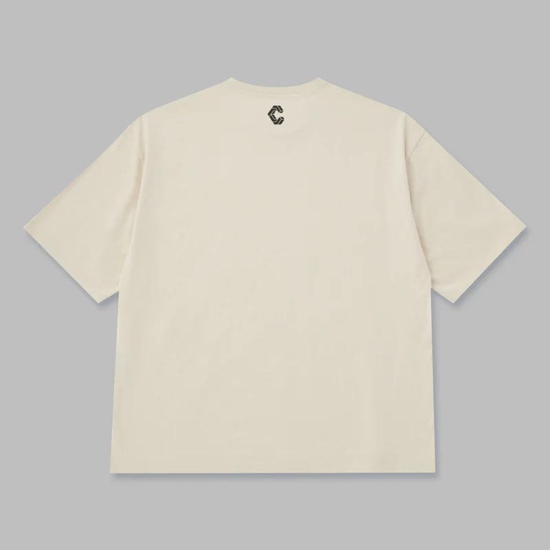 Men Loose Oversized T Shirt Cotton Printed Running Sport Gym Shirt Fitness Top Workout Sportswear Jogging Tees Training Clothing