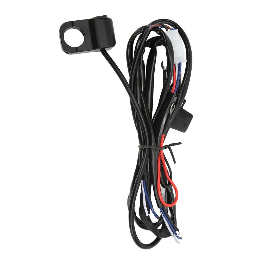 Motorcycle Handlebar Control Switch Waterproof LED Spotlight Switch Harness DC 12V for ATV Dirt