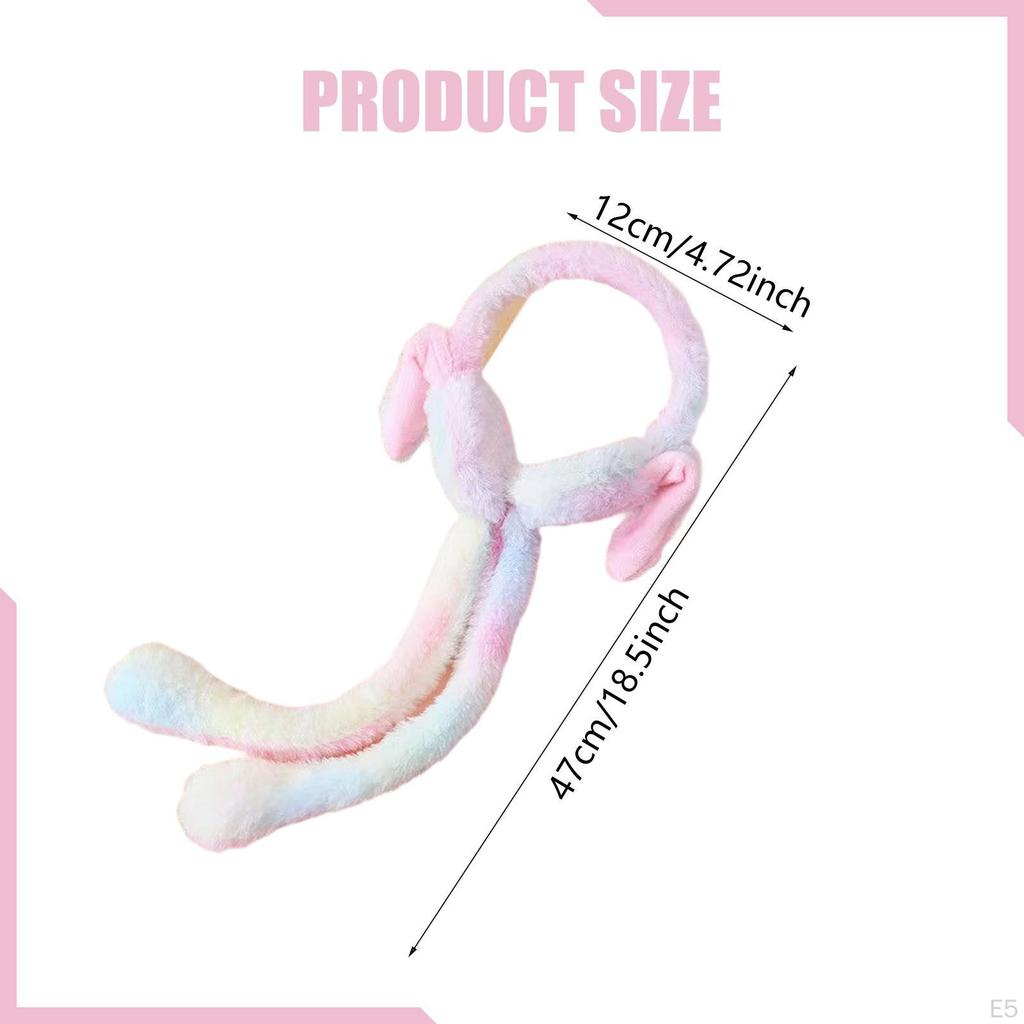 Adorable Bunny Ear Warmers Portable Warm Muffs for Winter Cold Weather Women