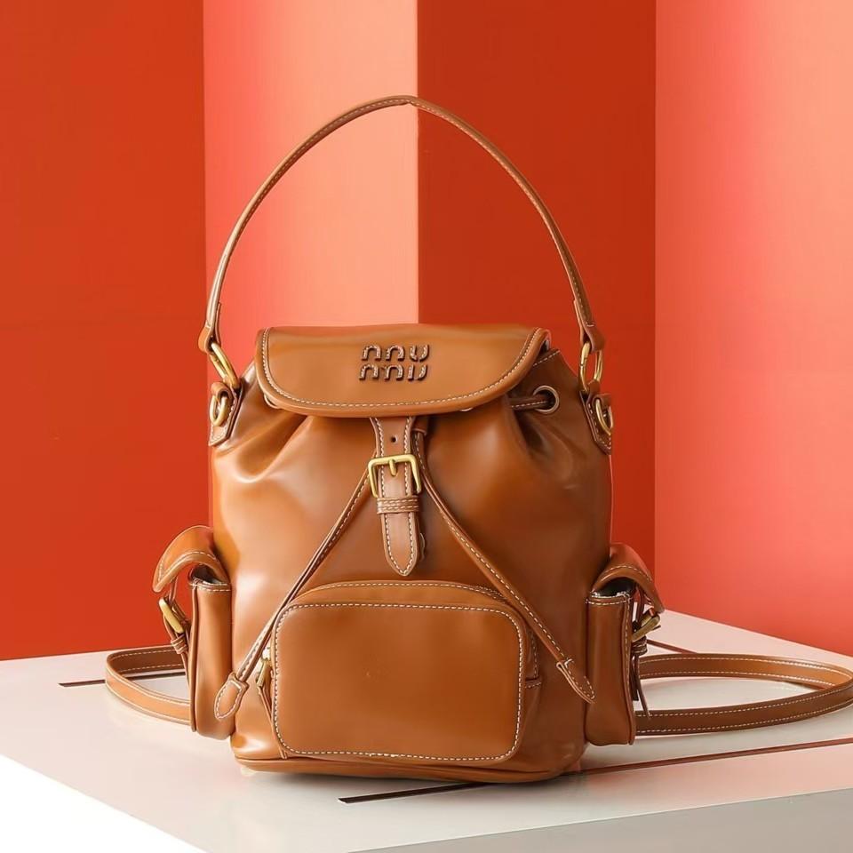 Новый холщовый рюкзак Miao miu 2025 большая вместимость премиальное качество универсальный портативный для плеча для путешествий для ежедневных поездок 22cm-18cm-115cm 15440₽