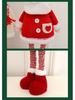 Red Telescopic Santa Doll Christmas Window Display Decoration