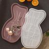 DIY Epoxy Resin Mold Cement Gypsum Abstract Human Body Lines Tray Storage Plaster Decoration Silicone Mold
