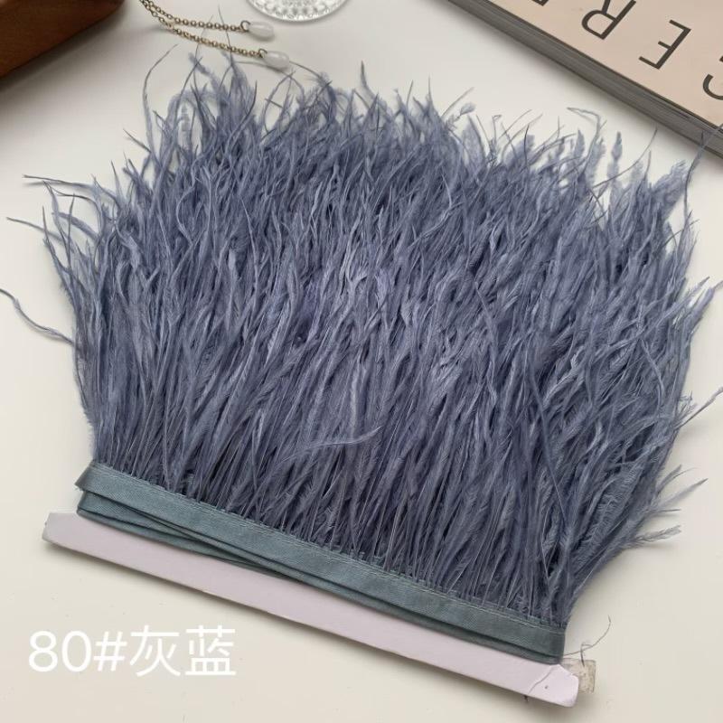 Ostrich Hair Cloth Edge 10-15Cm Clothing Accessories Diy Skirt Decoration Dress Neckline Cuffs Feathers