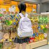 Schultasche Neuer College-Stil Bedruckte Spitze Leicht Niedlich Schultasche Mittelschule Weiblicher Pendler-Rucksack