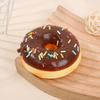 Squeeze Toy Soft Slow Rebound Stress Relief Toy 7cm Realistic Donut Simulation for Kids Adults Desktop Decoration Baking Prop Photo Background