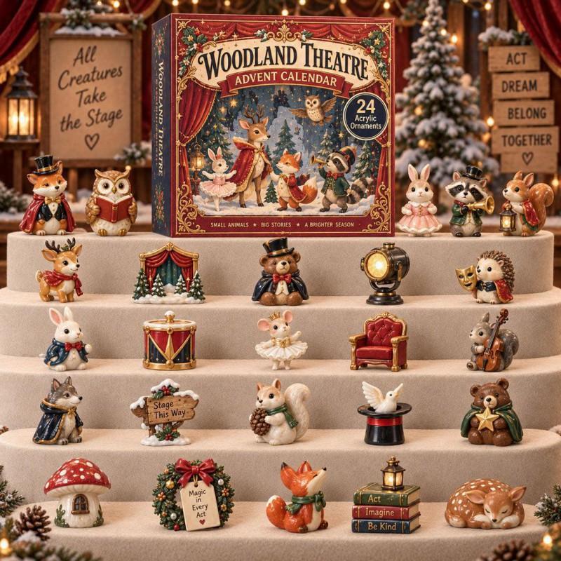 2026 Magic Animal Advent Calendar Acrylic Blind Box Collectible Ornament Christmas Gift