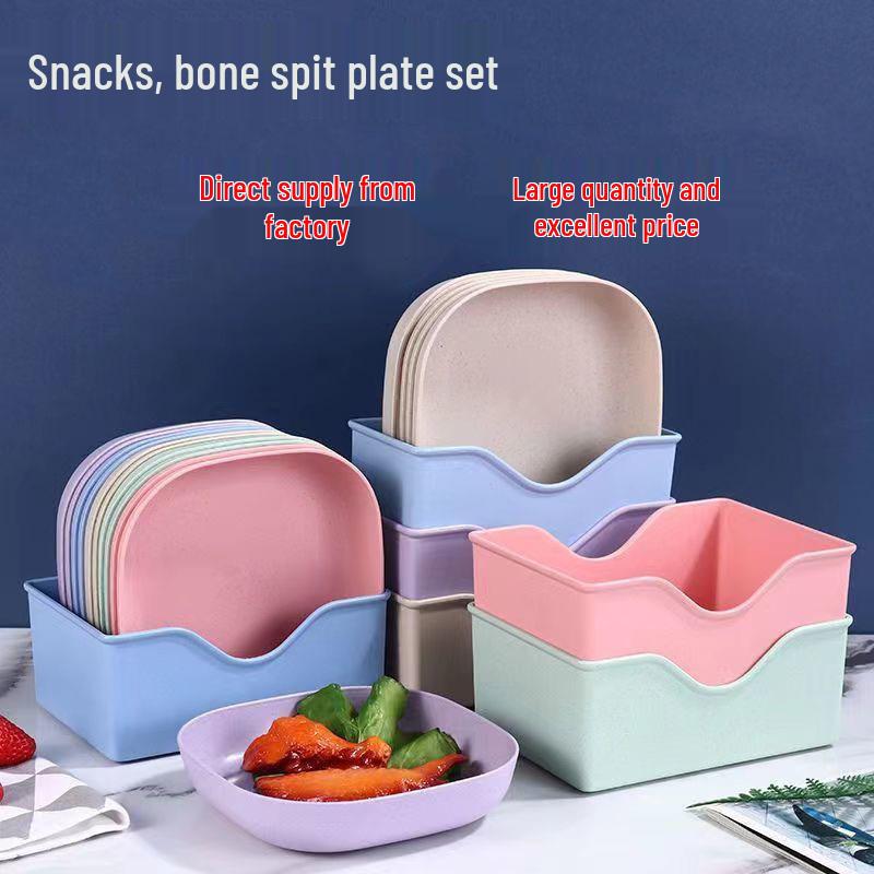 Bone Spitting Dish Plate for Home Dining Table