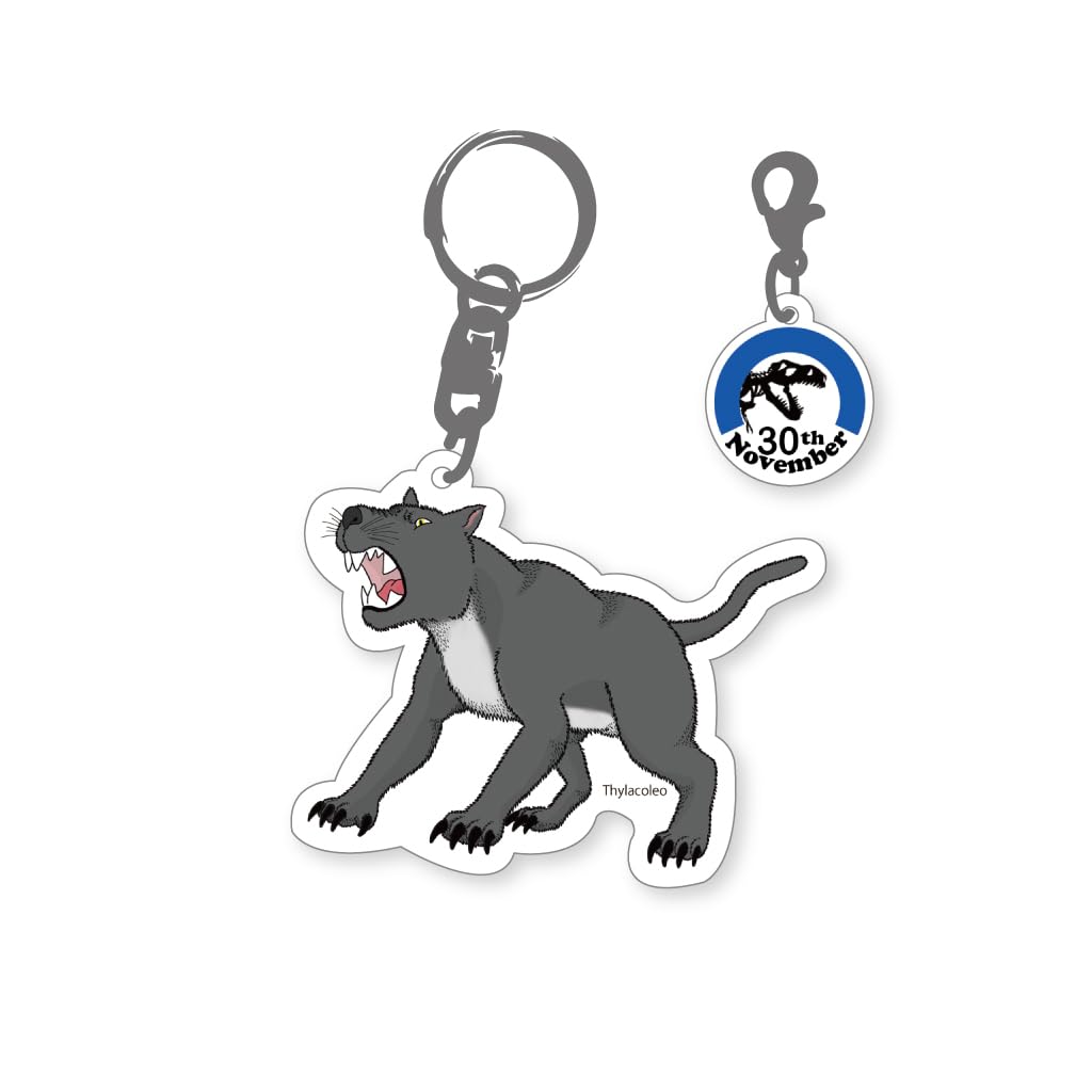 [Sun Contents] 366 Days Paleontology Keychain November 30th Thylacoleo Acrylic