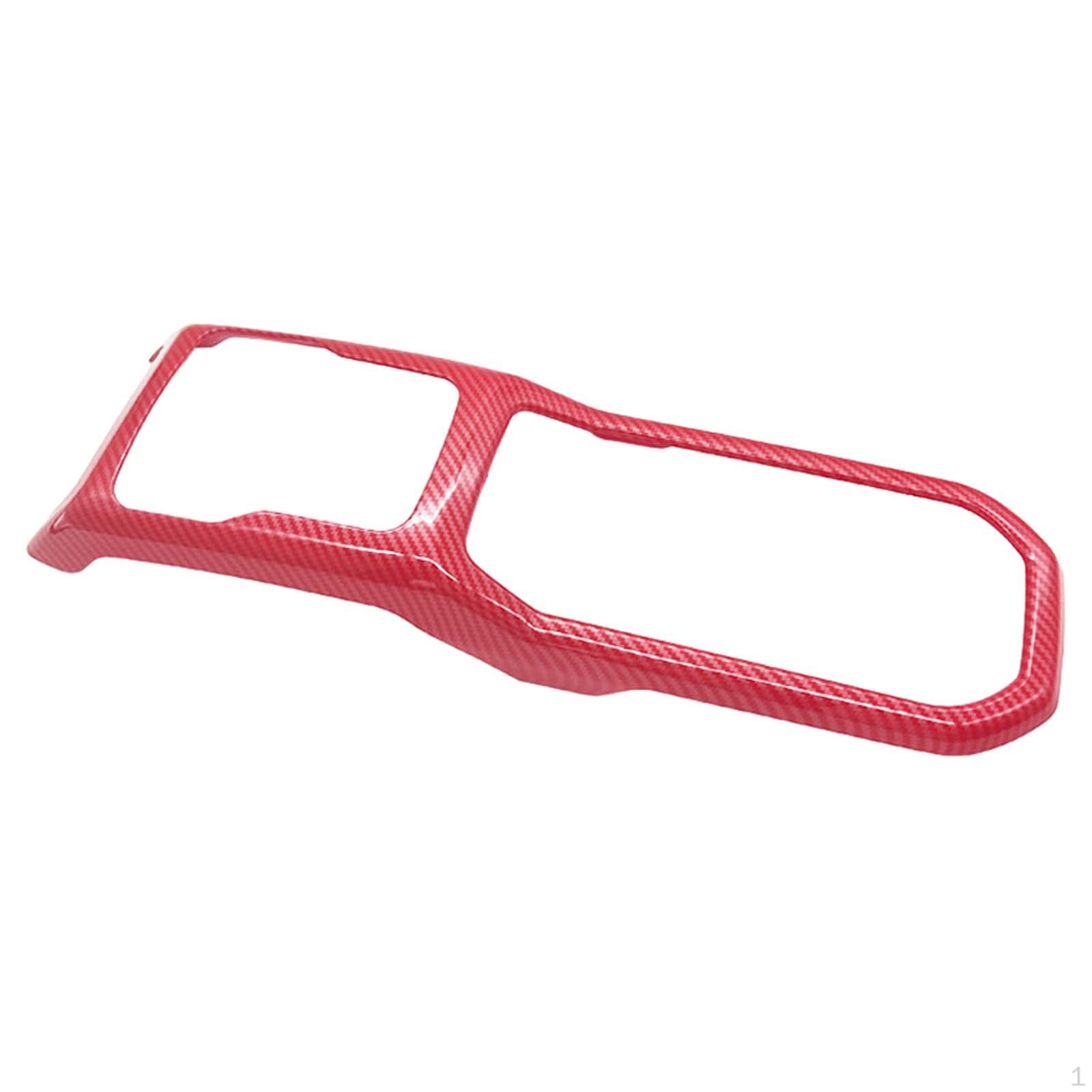 

Gear Transfer Panel Cover PP Auto Accessories for Jeep 2018 to Red carbon pattern