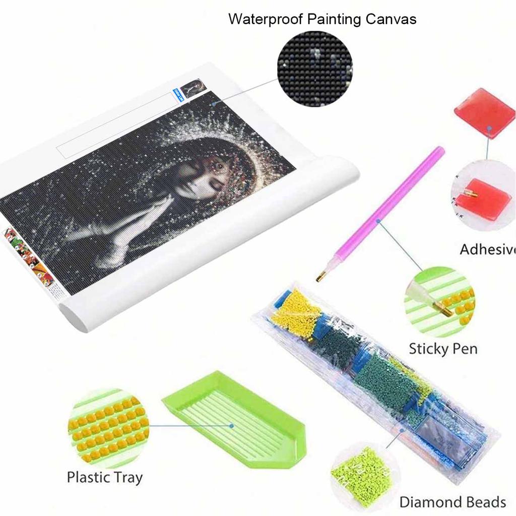 Prayer DIY Diamond Art Painting Kit with Shiny Resin Diamonds for Adults Relaxing Craft Wall Decor and Handmade Gift Idea Set Decor