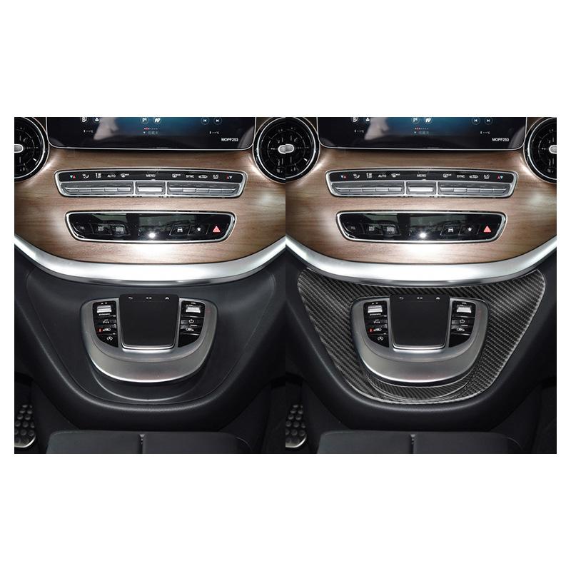for Mercedes-Benz 16-21 V-Class V250/260 navigation decorative panel real carbon fiber interior modification