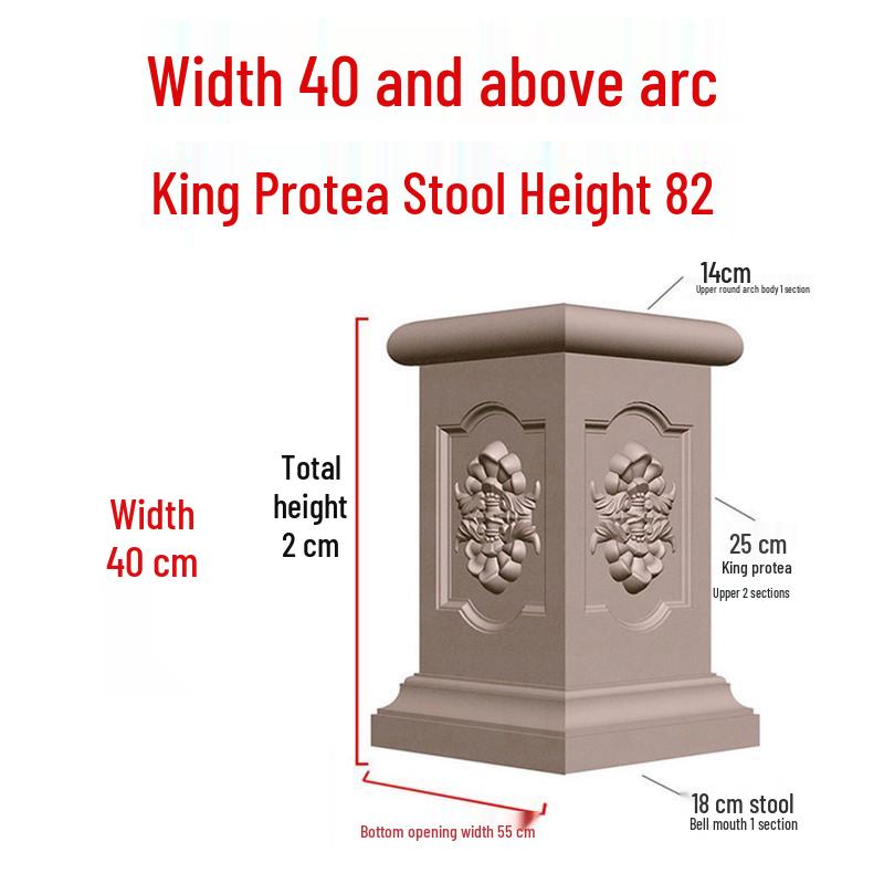 European Villa Courtyard Roman Column Base for Exterior Wall Decoration