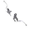 Brake Clutch Lever Aluminum Alloy Anodized Adjustable Motorcycle Hand Lever Replacement for GB350S CB350 RS Silver