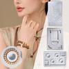 Bead Design Board DIY Jewelry Making Tray Flocked Bead Organizer Board for Necklace And Bracelet Beads Sorting And Stringing