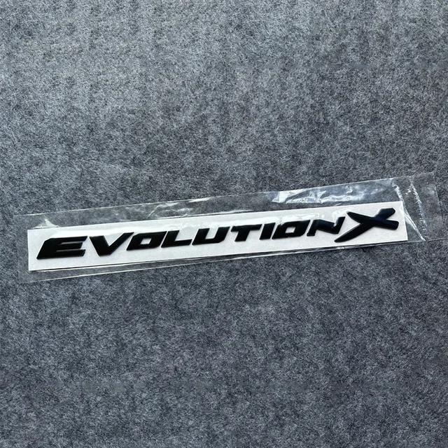 

3D ABS Evolution X Letters Plastic Automobile Refitting Trunk Emblem Badge Car Styling Sticker Decal For Lancer EVO
