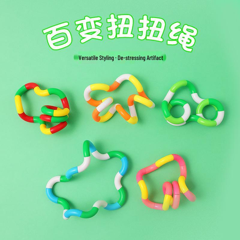 Vielseitiges kreatives Verdrehtes Seil: Lern- & Dekompression Spielzeug für Schüler und Kinder