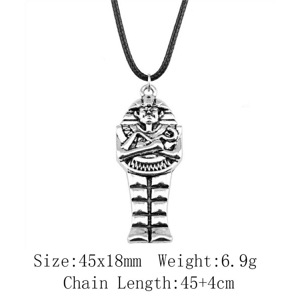 2025 Trend Best Friend Necklace Chief Pharaoh Buddhism Necklace Leather Chain 45cm Audience Necklaces With Pendant