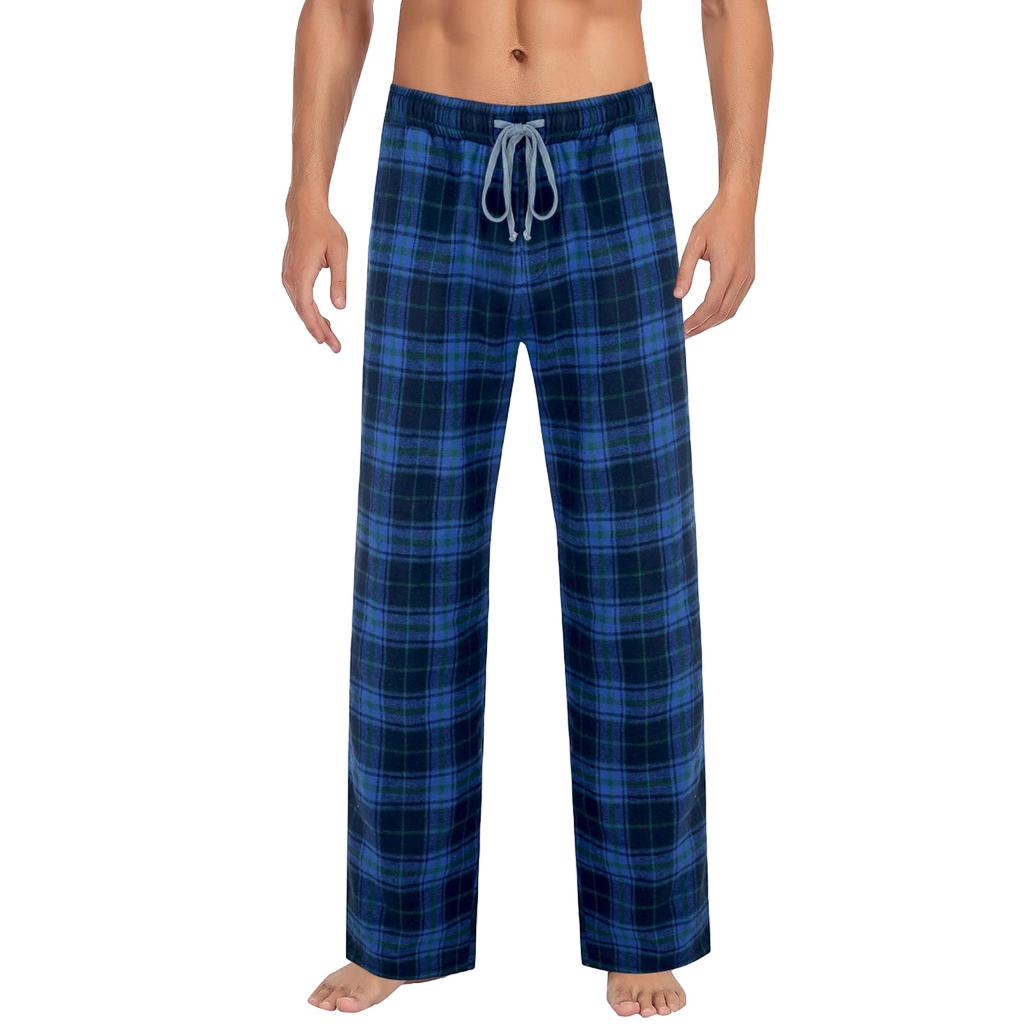 Men's Plaid Stripe Casual Pants Men's Casual Fashion Pajama Pants
