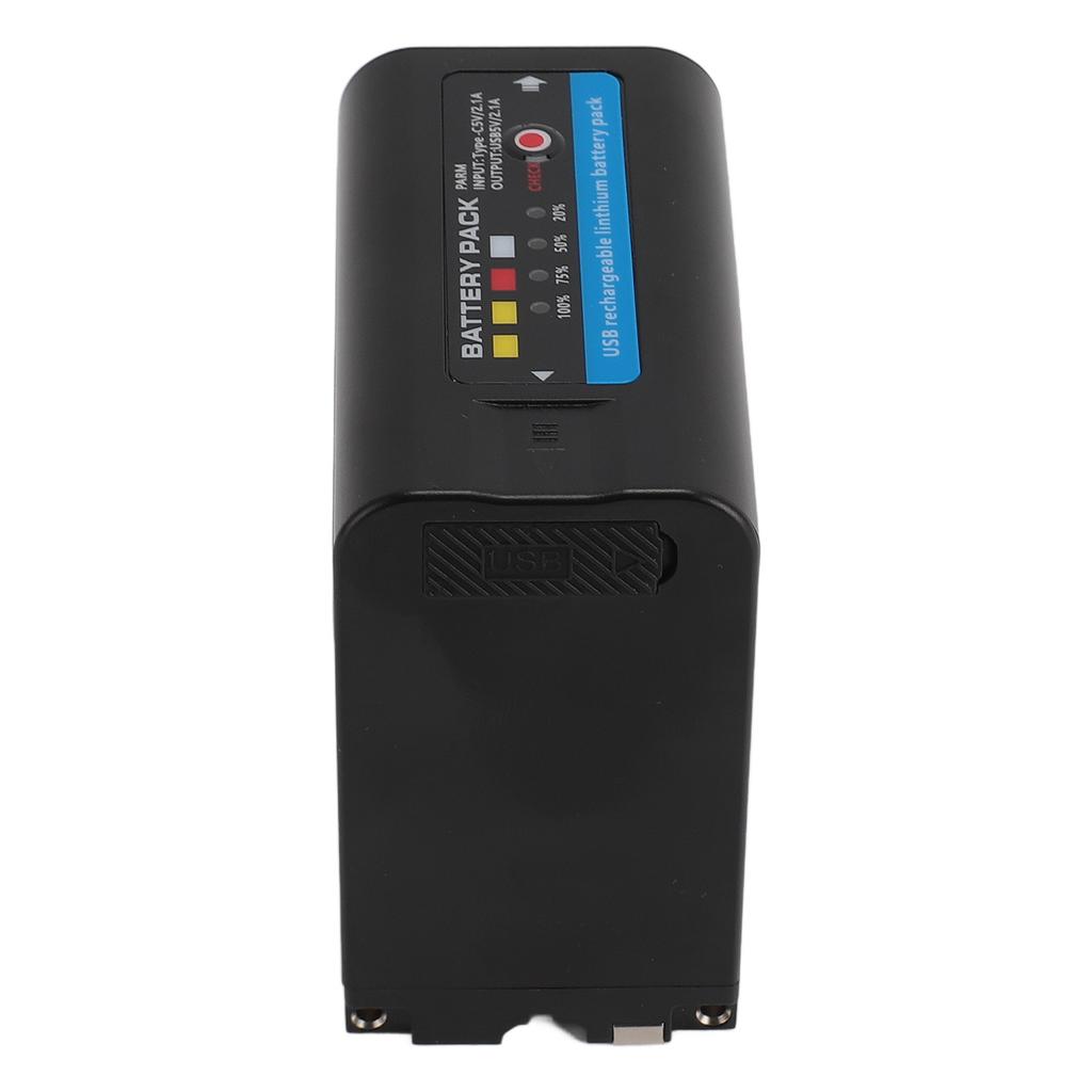 7.2V 7800mAh Camera Battery Replacement with USB Type C Port for NP F980 CCCD TR1 CCD TR200 CCD