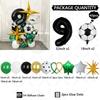 43pcs Football Balloon Black Number Birthday Balloon Set Party Decoration Festival Supplies Birthday Photo Props