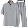 Chinese Style Tang Suit Men's Chinese Style Men's Summer Dad Suit Casual Loose Summer Suit