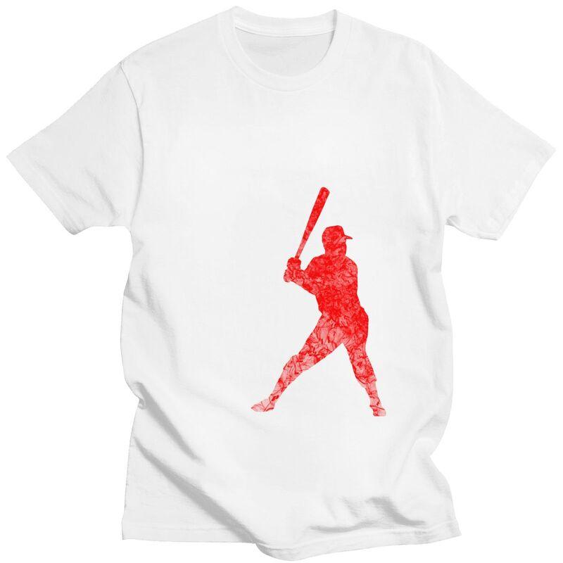 Custom American Baseball Tshirts for Men Short Sleeves Casual T Shirt Tshirts Loose Fit Pure Cotton Tees Gift Idea