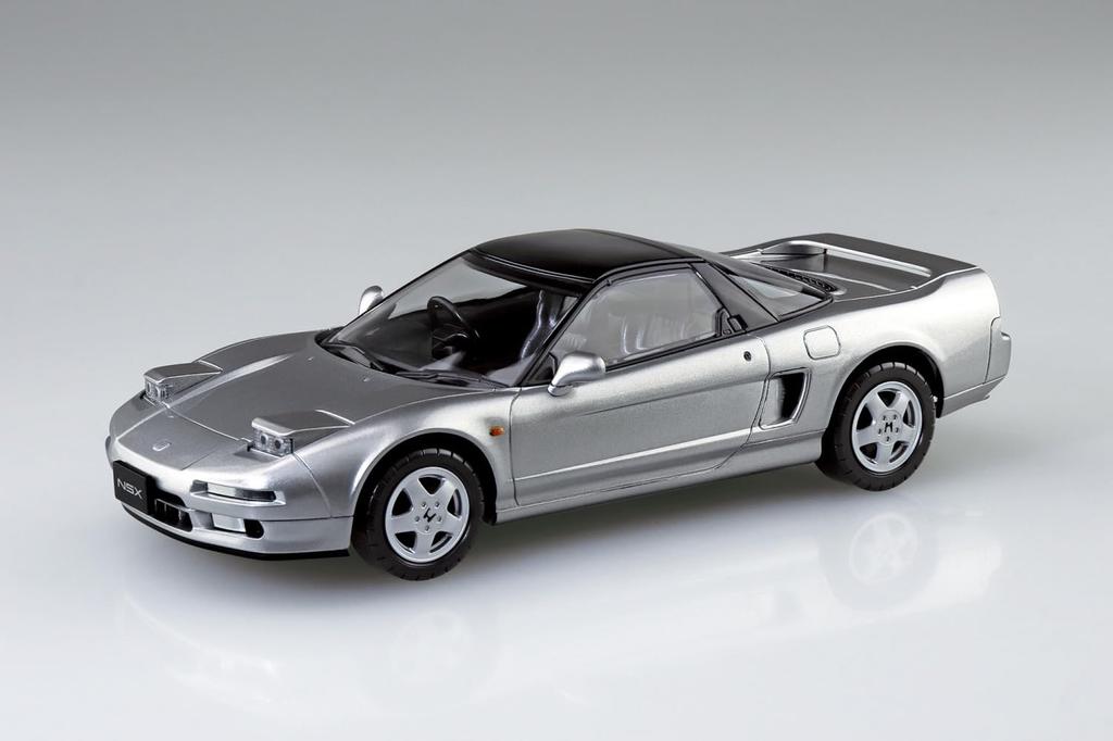 Aoshima Bunka Kyozai Scale Rakupla Snap Kit Honda NA1 NSX Sebring Silver Plastic Model Kit (AOSHIMA) 1/32 No. 19-SS Pre-Colored (Automobile)