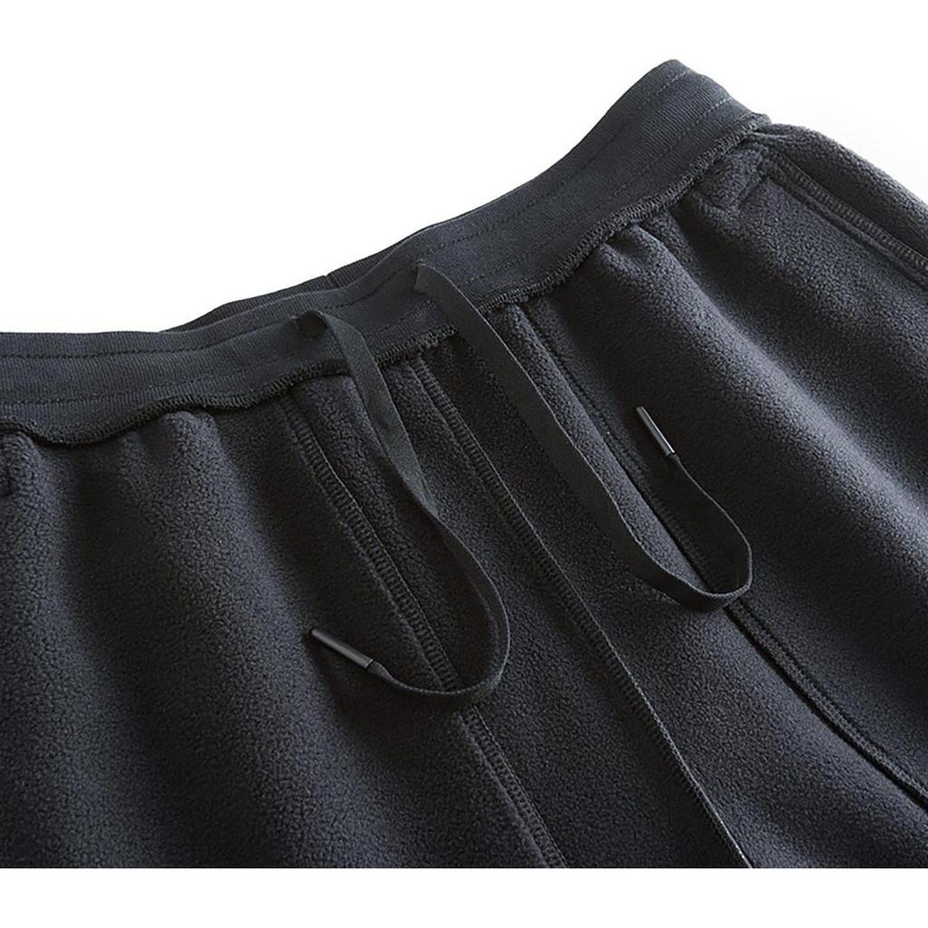 Anta Training Series Solid Color Mid-Rise Comfortable Breathable Versatile Cuffed Knitted Sports Pants Women pants Black 162447314-1