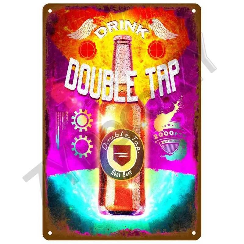 Vintage Poster Cocktail Tin Signboard Metal Signboard Decorative Wall Art Home Decoration Bar Club People Cave Iron Painting