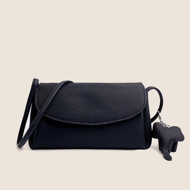 The First Layer Cowhide Bag  Crossbody Bag  New Shoulder Bag  Niche and Versatile Commuter Mobile Phone Coin Wallet