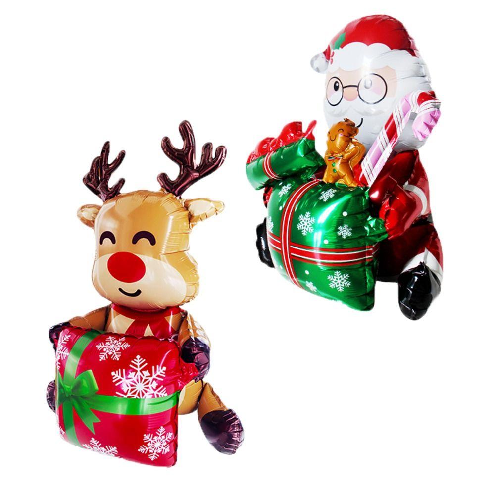Extra Large 3D Santa Claus Balloons Merry Christmas Xmas Tree Balloons  Christmas Decorations