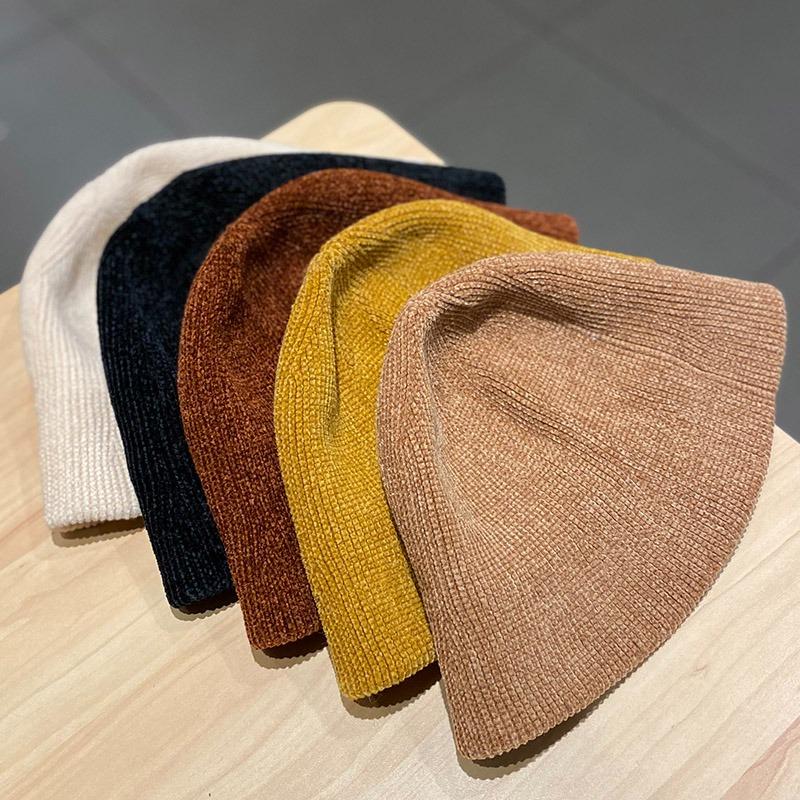 Bucket hat bucket hat big head circumference autumn and winter hat women's new basin hat