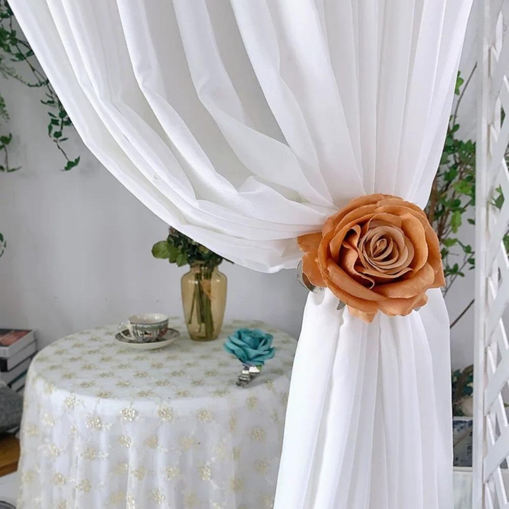 

1 шт. Модные элегантные подхваты для штор, декоративные аксессуары для штор, держатели для штор, пряжки для оконных штор, домашний декор оранжевый