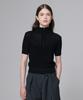 Aussel Half Zip Knit Top Black
