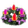 Christmas Candlestick Wreath Candle Garland Ring Candle Holder Exquisite Artificial Candle Rings Wreaths Festive Advent Wreath
