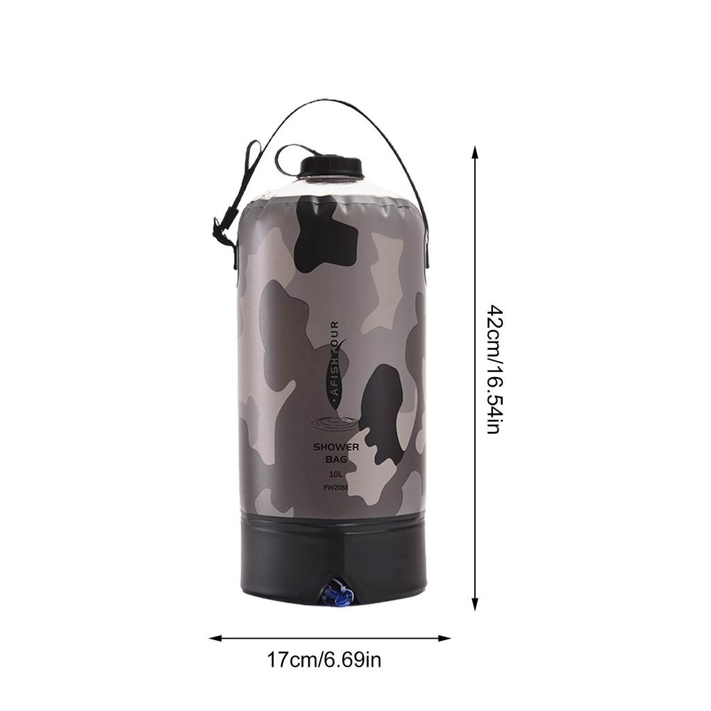 10L Camping-Duschbeutel Outdoor-Duschbeutel PVC Tragbarer Duschbeutel Camping-Wasserspeicherbeutel