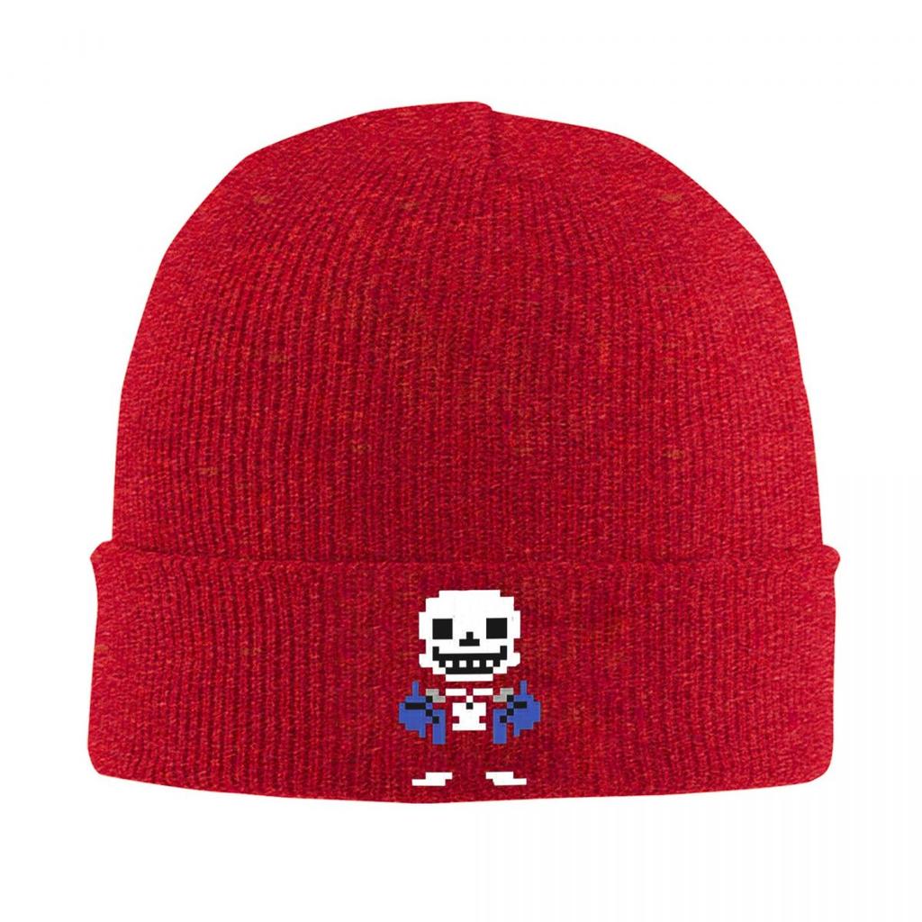 Undertale Sans And Papyrus Warm Knitted Cap Hip Hop Bonnet Hat Autumn Winter Outdoor Beanies Hats for Unisex Adult